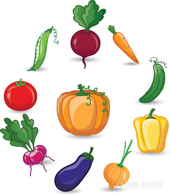 卡通蔬菜插畫(huà) 蔬菜世界的趣味呈現(xiàn)